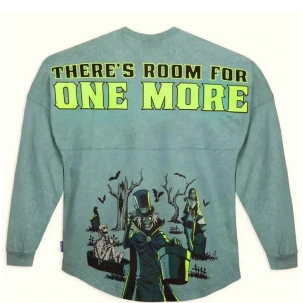 2023 Disney Parks Haunted Mansion Hatbox Ghost Spirit Jersey Adult Sz XS new